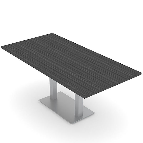 Rectangle 6 Person Conference Room Table, 36" W, 6 ft. L, 29" H, Asian Night